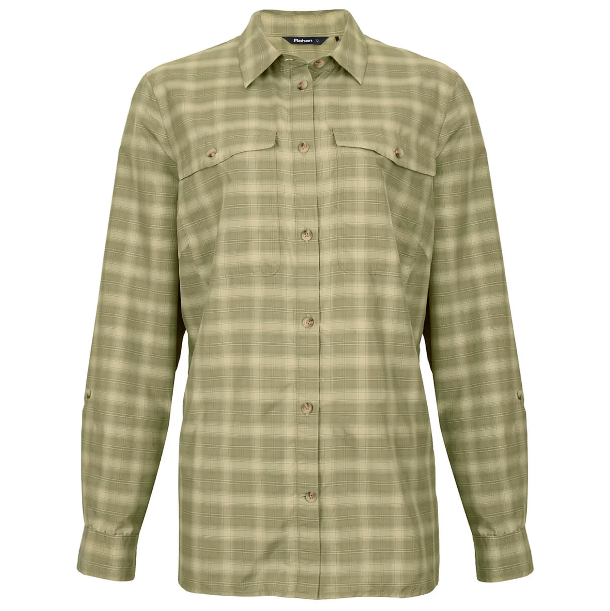 Online Women'S Savannah Long Sleeve Shirt Stone/Umber Green Check Women Shirts