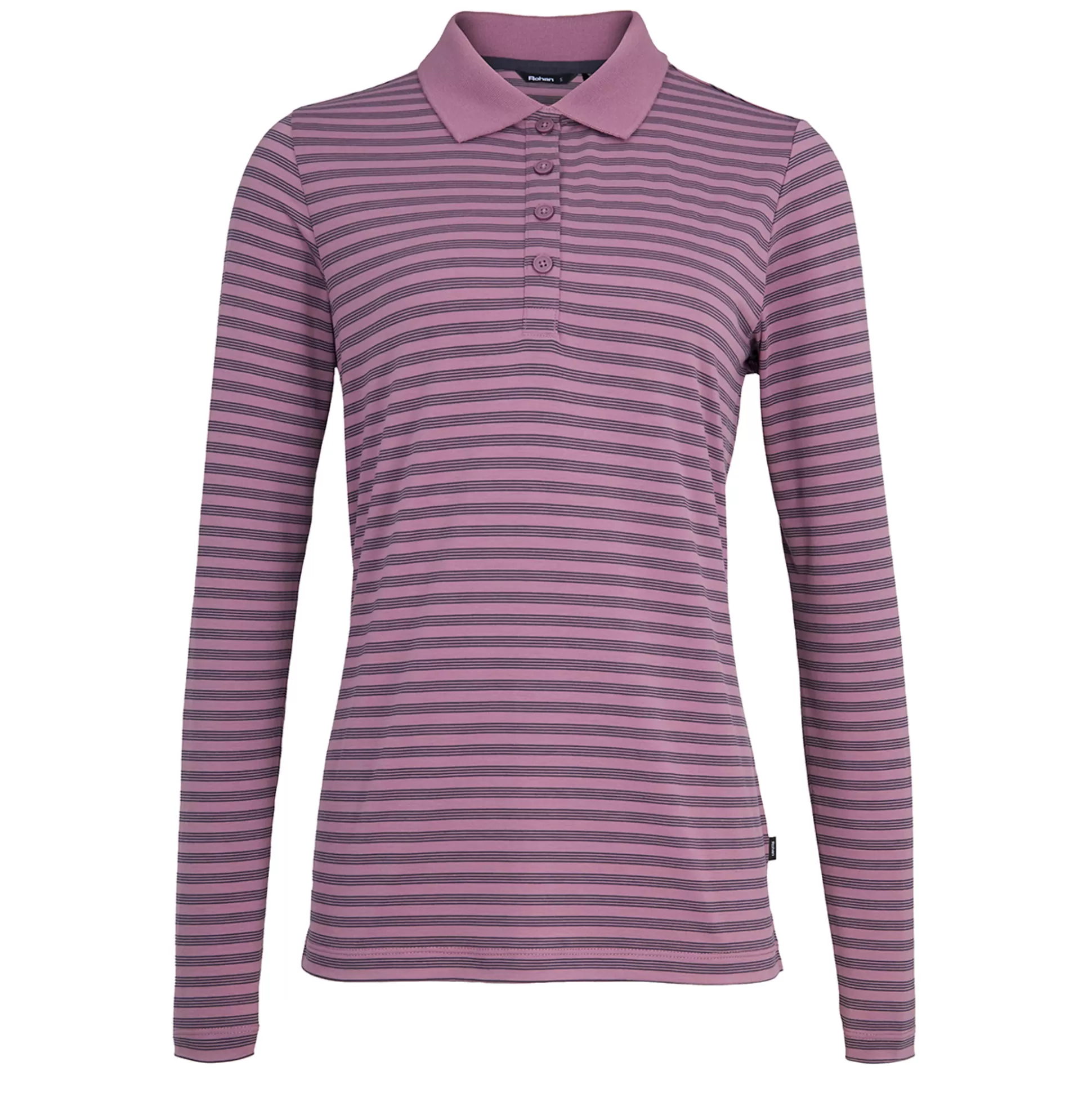 Cheap Women'S Shoreline Long Sleeve Polo Haze Purple/Navy Stripe Women High Wicking