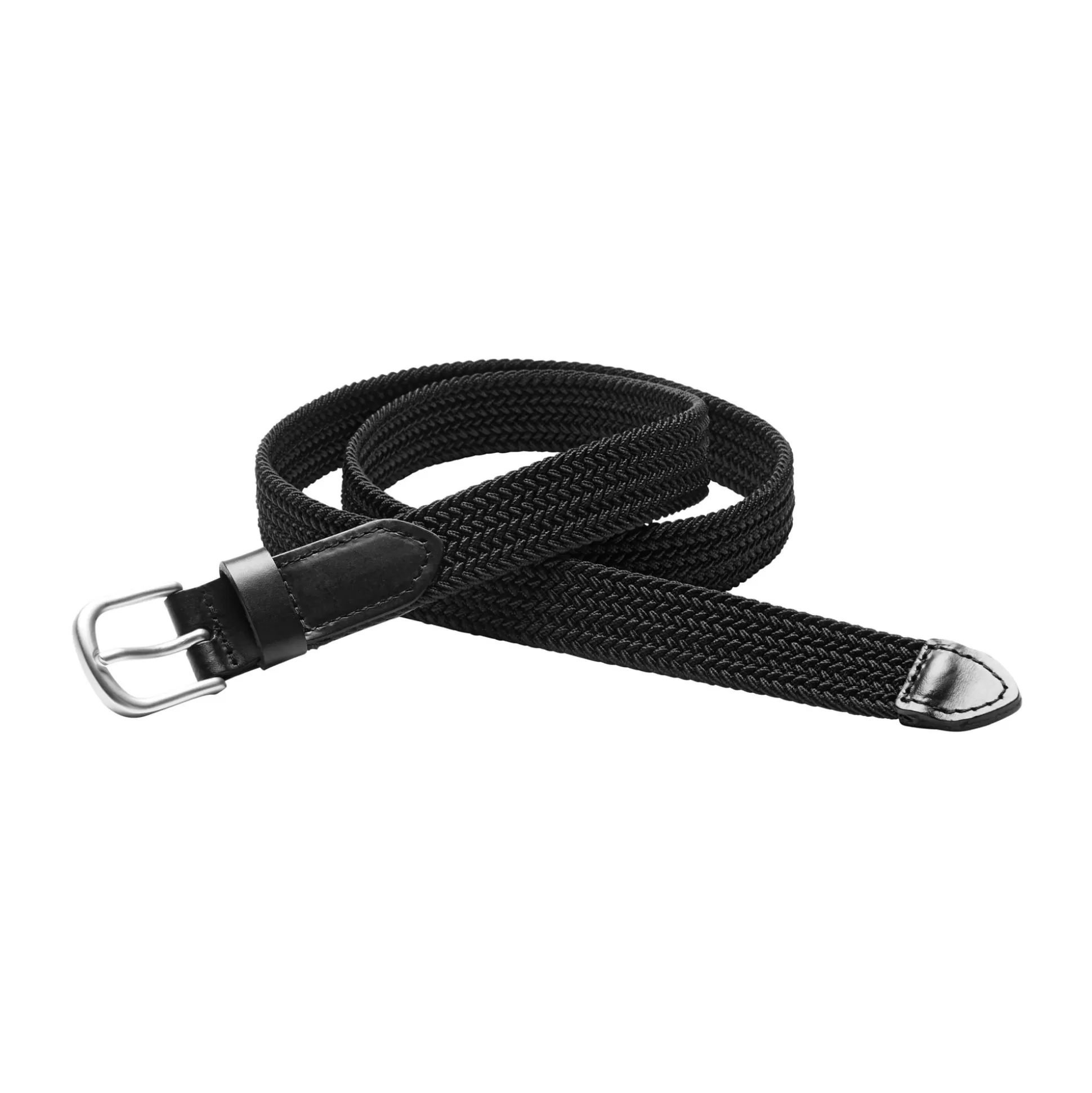 Discount Women'S Woven Stretch Belt Black Women Clothing Accessories