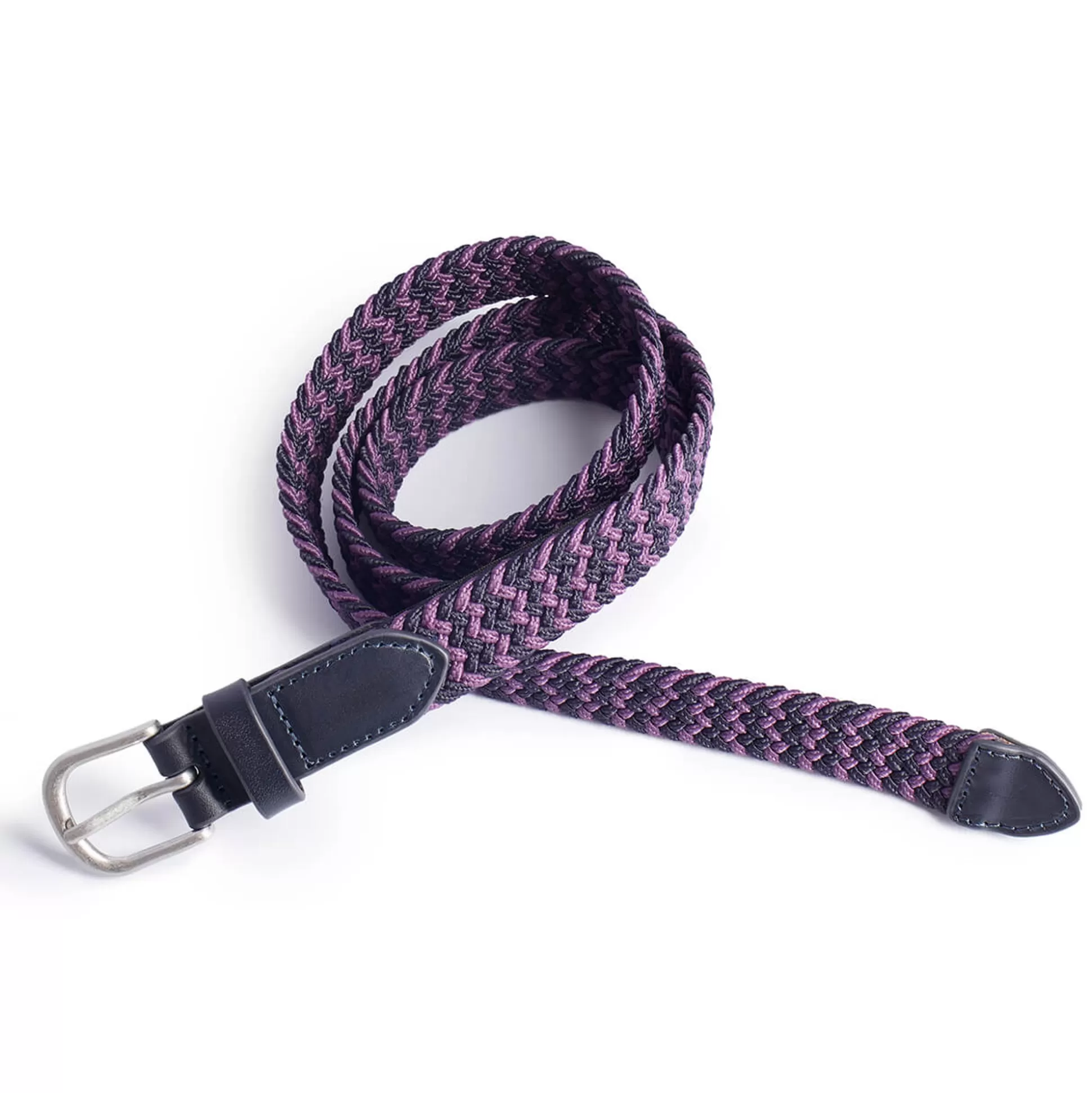 Discount Women'S Woven Stretch Belt True Navy/Haze Purple Women Clothing Accessories